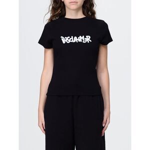 Slim Fit Cropped T-Shirt Disclaimer In Cotton Jersey With Logo Print